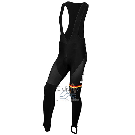 Lotto Soudal Ropa Ciclismo Culotte Largo 2015 Mangas Largas Rojo y Blanco